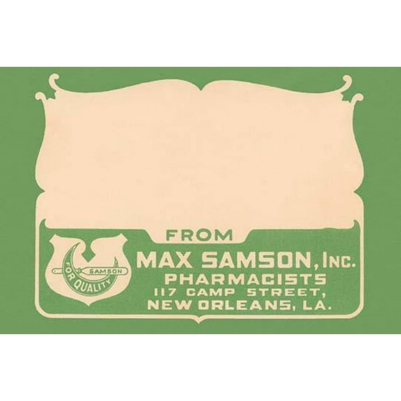 Blank Pharmacy Label-Fine Art Canvas Print (20" x 30")