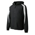 thumbnail image 5 of Sport-Tek Fleece Lined Colorblock Jacket-L (Black/White), 5 of 6