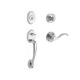 thumbnail image 1 of Baldwin SC.COLXCUR.R.TRR.260 Single Cylinder Columbus Handleset Right Hand Curve Lever & Traditional Round Rose, Bright Chrome, 1 of 1