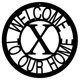 thumbnail image 1 of Letreros Metal Con Apellido Señal Bienvenida Inicial para Interior Y Exterior, 1 of 9