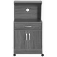 thumbnail image 5 of Pemberly Row Modern Kitchen Wooden Microwave Cart in Gray, 5 of 5