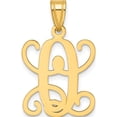 thumbnail image 1 of Ss/Gold Plated Sterling Silver Gold-Plated Letter O Initial Pendant Made In United States xna518gp/o, 1 of 5