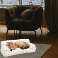 thumbnail image 4 of Steadline Pet Couch Sofa with Premium Soft Corduroy Fleece Fuzzy Supportive Chair Non-Slip Bottom Easy Maintenance Cover for Indoor Comfort, 4 of 4