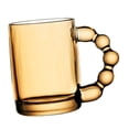 thumbnail image 4 of Vaso de vidrio de 350 ml con asa, taza para té, taza para leche y jugo, taza para agua de vidrio con Marrón, 4 of 9