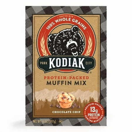 Kodiak Protein-Packed Chocolate Chip Muffin Mix, 14 oz Box