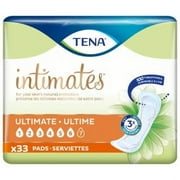 TENA Intimates Ultimate Absorbency Incontinence Pads, Regular Length, 33 Count