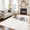thumbnail image 2 of Farm Animals Area Rugs 5'x8', Washable Small Throw Rugs for Classroom Bedroom, Retro Farmhouse Cow Pig Chickens Sheeps Indoor Outdoor Rug Non-Slip Low Pile Carpet Runner Reversible Floor Mats, 2 of 8
