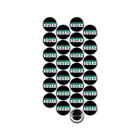25 Pack - Taekwondo Squad Martial Arts Sport Pinback Buttons - 1.5 Inch