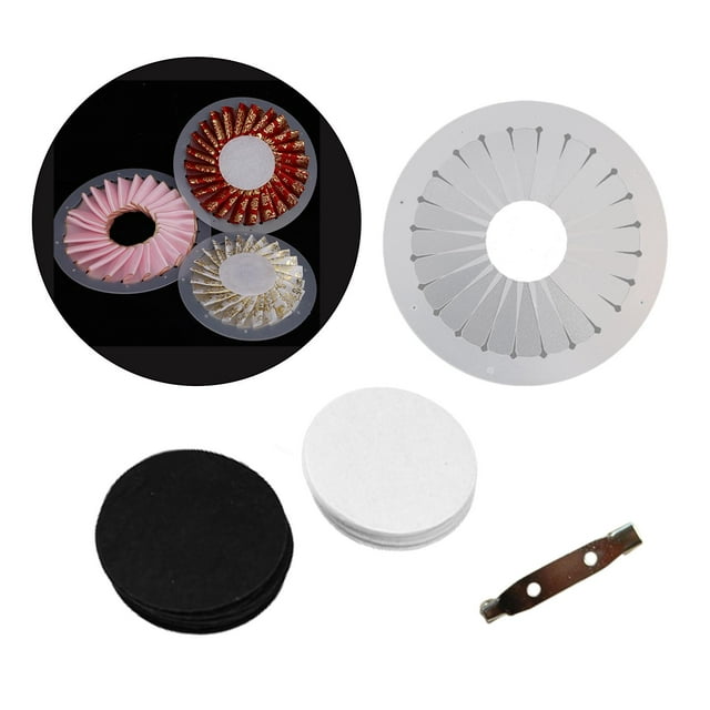 Adorno de botón de insignia Perfecl Creador de rosetas 9cm