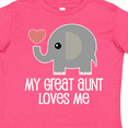 thumbnail image 4 of Inktastic Great Aunt Loves Me Elephant Boys or Girls Toddler T-Shirt, 4 of 5