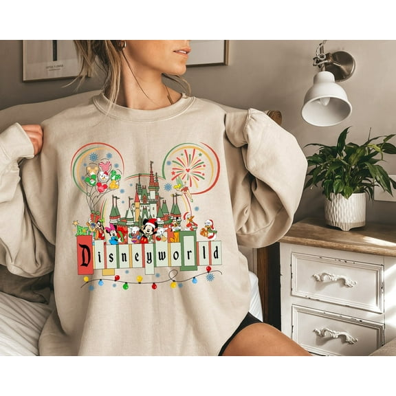 Disneyworld Holiday Sweatshirt, Disneyworld Sweater, Cute Disney Holiday Sweatshirt, Family Vacation To Disneyworld, S-3XL Sweatshirt