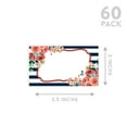 thumbnail image 5 of Koyal Wholesale Nautical Floral Theme Place Cards for Wedding Party Tables, Seating Place Cards for Holders, 60 Pack, 5 of 5