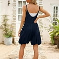 thumbnail image 5 of FAIWAD Shorts Rompers for Women Summer Casual Sleeveless Spaghetti Strap Deep V Neck Loose Baggy Jumpsuit with Pockets, 5 of 8