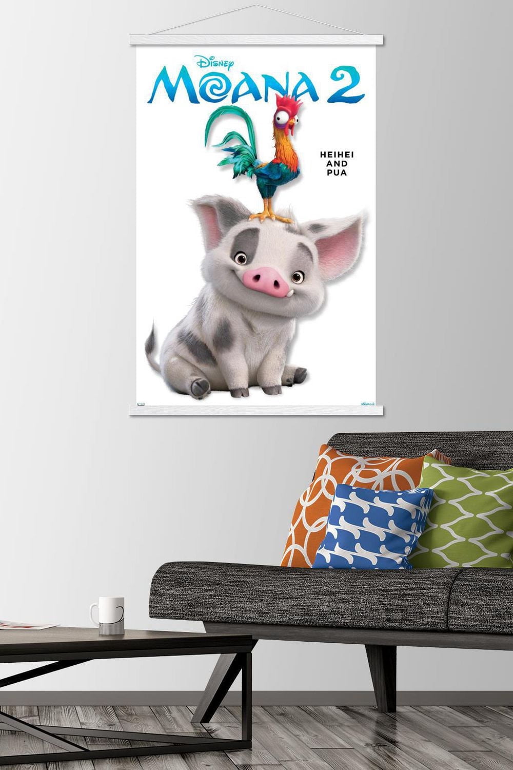 Disney Moana 2 - Heihei and Pua Feature Series Wall Poster, 22.375" x 34"