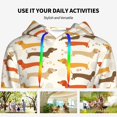thumbnail image 6 of Hoodies for Women - Dachshund Comfrt Colour Drawstring Women'S Fashion Hoodies & Sweatshirts, Fall Outfits Clothes for Women 2024 Pullover with Kangaroo Pocket, 6 of 7