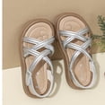 thumbnail image 6 of hengsof Girls' Open Toe Princess Beach Sandals Non Slip Soft Sole Summer Casual Flat Shoes Children's Fashion Sandals, 6 of 8