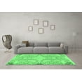 thumbnail image 3 of Ahgly Company Indoor Round Abstract Emerald Green Modern Area Rugs, 6' Round, 3 of 4