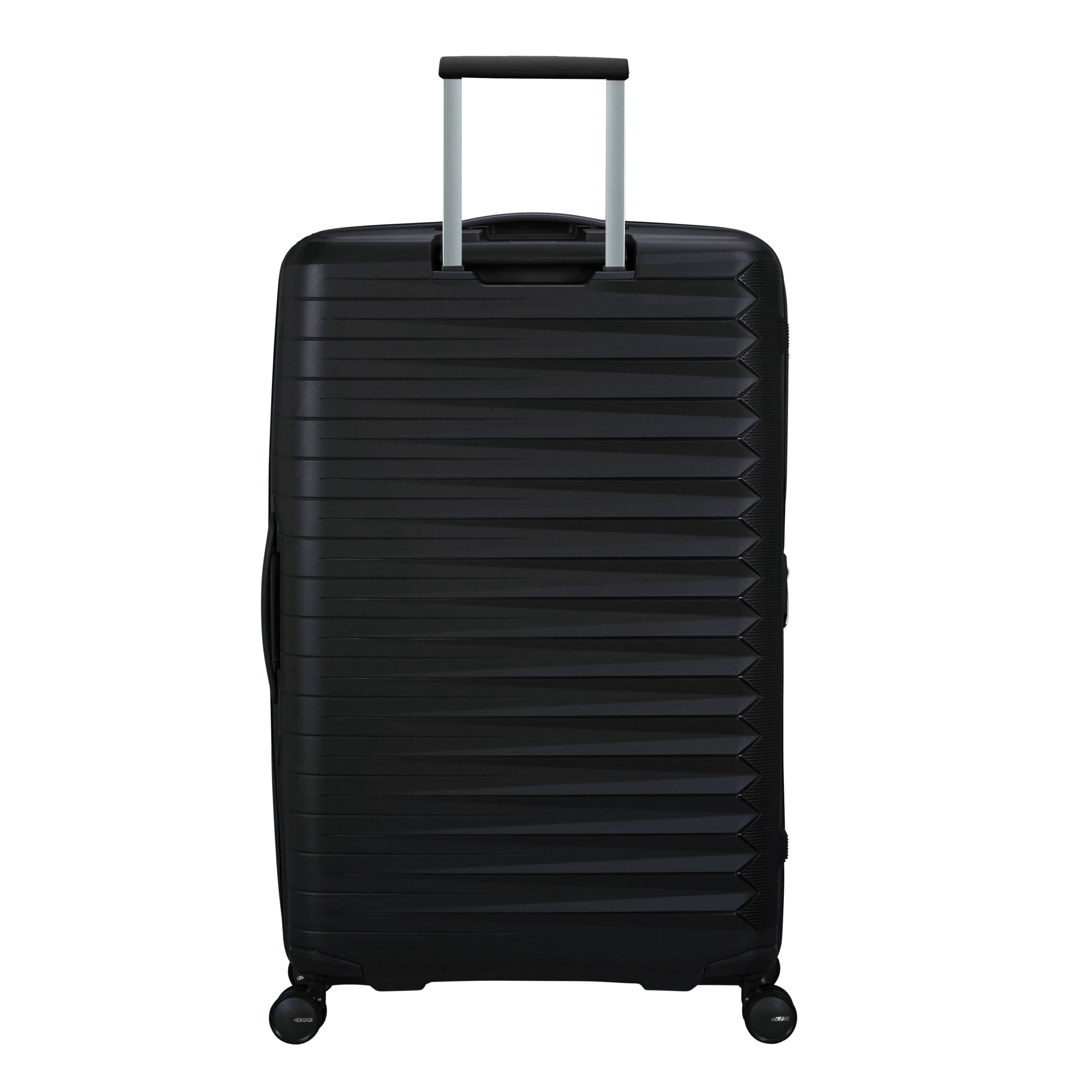 American Tourister Fastforward Hardside Large Checked Suitcase with Spinner Wheels - Flash Black