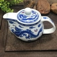 thumbnail image 7 of Porcelain Teapot, 17oz Tea Pot with Removable Stainless Steel Filter Chinses Blue and White Glaze Water Kettle, 7 of 7