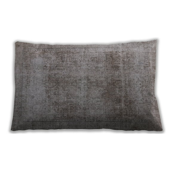 Ahgly Company Outdoor Rectangular Mid-Century Modern Lumbar Throw Pillow, 13 inch by 19 inch