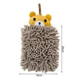 thumbnail image 6 of Chenille Hand Towel with Hanging Rope Cartoon Design Kitchen Bathroom Supplies, 6 of 7