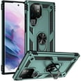 thumbnail image 1 of [PST] Samsung Galaxy S22 Ultra 6.8" Kickstand Rotating Ring Case, Heavy Duty Hybrid Shock Absorption Rugged Hard Phone Case Cover, 1 of 3