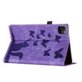 thumbnail image 6 of Allytech Flip Wallet Case for iPad Pro 11 Inch M4 (2024), Auto Sleep/Wake, Pencil Holder & Card Slots, Lovely Pattern PU Leather Shockproof Slim Fit Kickstand Case - Purple, 6 of 8