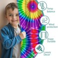 thumbnail image 3 of Red and Green Tie Dye Pattern Insulated Teens Curtains Set Of 2, Bedroom Essentials, Toddler Room Decor 42x84in(106x213cm), 3 of 5