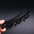 thumbnail image 5 of AURIGATE Clearance！Sparkling Crystal Stone Braided Hair Clips, Oval Chopped Hairpin Duckbill Clip, Braided Hair Clip with Rhinestones for Women/Girls, 5 of 5