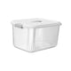 thumbnail image 3 of Caja organizadora de joyas con asa de transporte multifuncional, caja contenedora para artículos diversos Blanco, 3 of 9