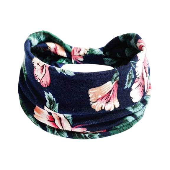 Headbands for Women Soft Wide Elastic Ladies Yoga Hijab Exercise Wicking Elastic Non-Slip Knotted Running Sports Sweatbands Cool Women's Hair Accessories