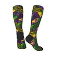 thumbnail image 4 of Balery Mardi Gras7 Fun Novelty Socks Men'S Women'S Crew Socks Funny Crazy Novelty Socks Quirky And Cool Socks, 4 of 9