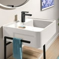thumbnail image 6 of Whitehaus 26" Rectangular Wall Mount Basin with Single Faucet Drilling and Rear Center Drain Location, 6 of 7