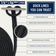 thumbnail image 2 of Cuerda marina de nailon Dock Line RainierSupplyCo, paquete de 2 unidades, 15 pies x 10 mm, 2 of 7