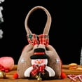 thumbnail image 4 of Drawstring Bag For Kids Holiday Wrapping Santa Pattern Large Capacity Reusable Portable DIY Christmas Doll Gift Bags, 4 of 14