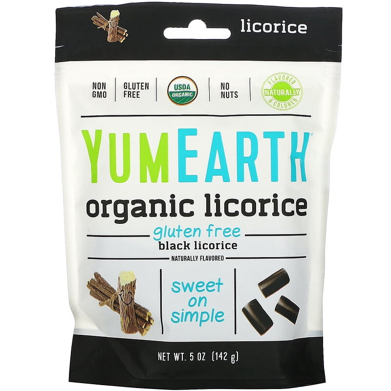 YumEarth, Organic Licorice, Black, 5 oz