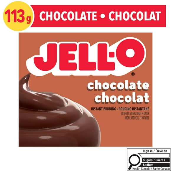 Jell-O Chocolate Instant Pudding Mix, 113 g Box