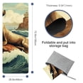 thumbnail image 4 of Sea Lion Yoga Towel with Storage Bag, 72.8"x26.8", Suitable for Yoga, Pilates, Fitness, Gym Towel, Yoga Blanket, 4 of 6
