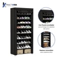 thumbnail image 2 of Zapatero Organizador Rack Para 27 Pares Estante Practiksa Color Negro, 2 of 5