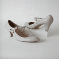 thumbnail image 6 of J. Adams Pixie Mary Jane Pumps - Retro Vintage High Heels - Comfortable Oxford Dress Shoes for Women with Ankle Strap, 6 of 6