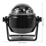 RAPOBRIX Car Compass Dashboard Boat Electronics Compasses Bag Mount Work Black