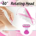 thumbnail image 4 of 2025 New Travel Razors for Women Travel Size Toiletries for Women Skin-Adaptive Design Complete with 1 Replacement Head and Portable Case,Travel Shaver Perfect for Armpits,Arms,Bikini Area,and Legs, 4 of 5