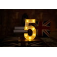 thumbnail image 4 of Yorulory LED Number Lights Sign Light Up Number Sign for Night Light Wedding Birthday Party Battery Powered Christmas Lamp Home Barï¼ˆ5ï¼‰, 4 of 15