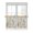 Light Beige Dark Blue Light Yellow, variant on Half Window Curtains 24 Inches Long, Garden Flora Illustrations Window Treatment Curtain Drapes, Blue Yellow Flowers Short Curtains Tiers for Kitchen Over Sink, 27.5"x24", 2 Panels