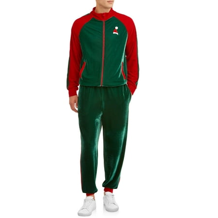Holiday Time Mens Ugly Christmas Tracksuit Set, 2-Piece Outfit Set, Sizes S-2XL