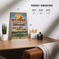 thumbnail image 4 of Tampa, Florida, Orange Grove Vintage Sign (12x18 Aluminum Art, Indoor Outdoor Metal Sign Decor), 4 of 5