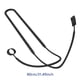 thumbnail image 3 of Cuerda Para Auriculares Antipérdida Auriculares De Silicona Con Cuerda Para Colgar En El Cuello Para Audio De Estado Entre Profesionales (Negro) WDOplteas Para estrenar, 3 of 3