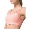 thumbnail image 1 of Yvette Women High Impact Sports Bras Plus Size Racerback Workout Bra for Large Bust Running Fitness,Pink,Small, 1 of 9