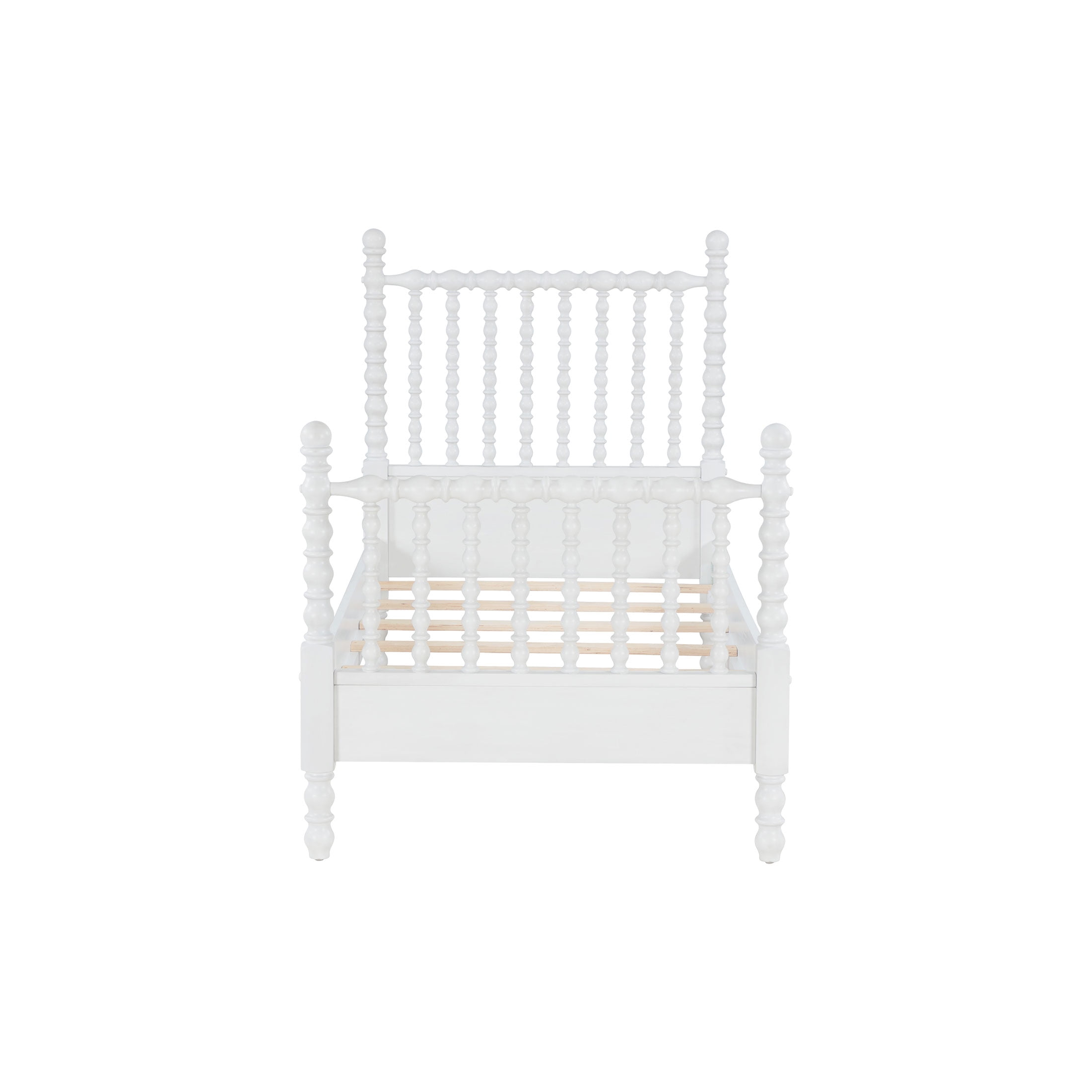 The Pioneer Woman Harper Twin Spindle Bed, White