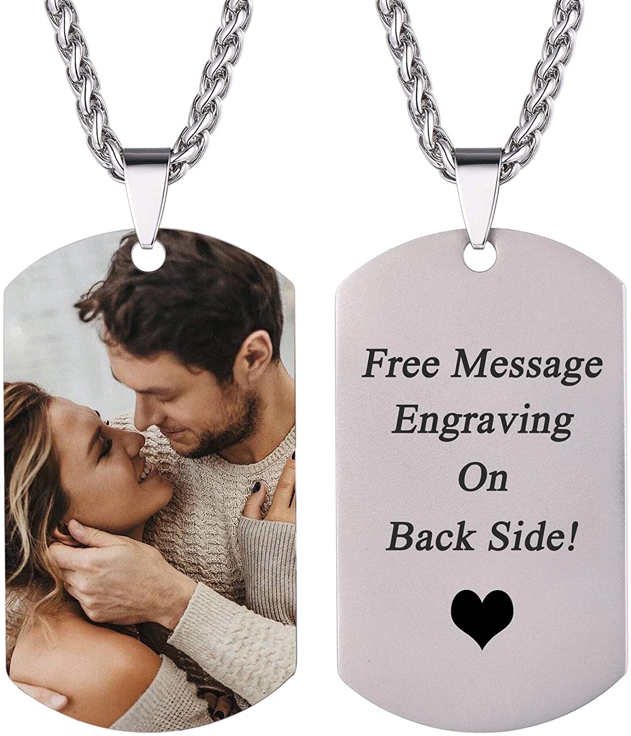 Personalized Dog Tags Necklace with 
